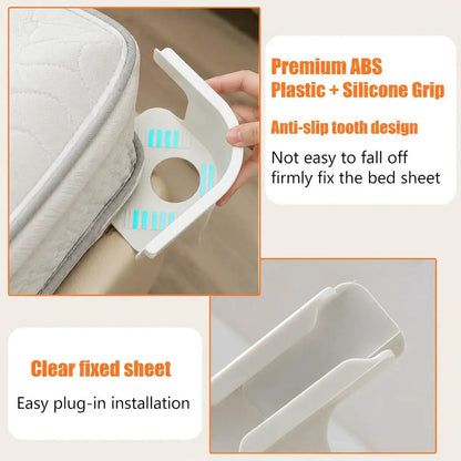 [BUY 1 GET 1 FREE] Heavy Duty BedSheet Clips & Invisible MattressCorner Fasteners