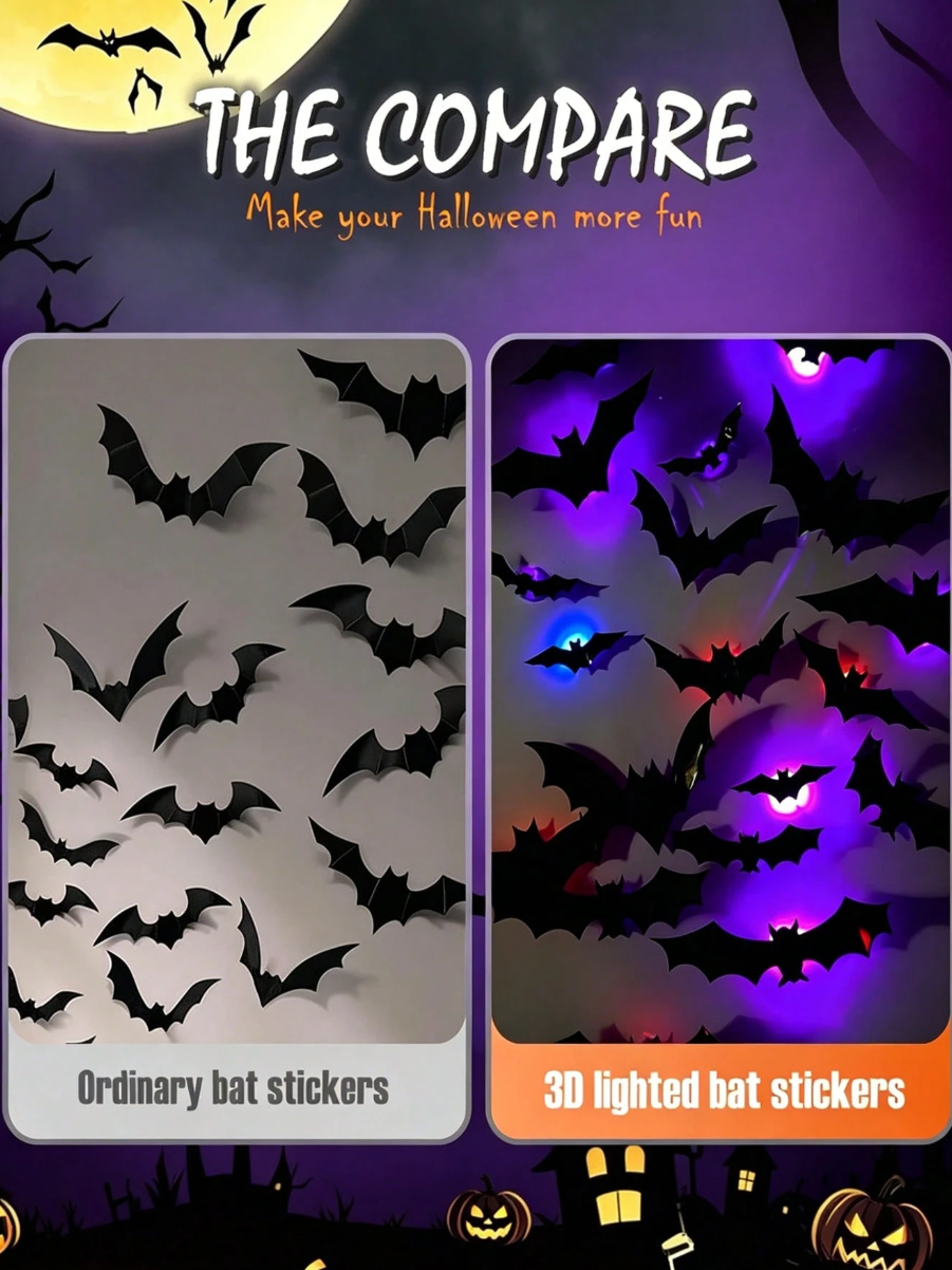 💥💥🦇 Halloween 3D Glowing Lights